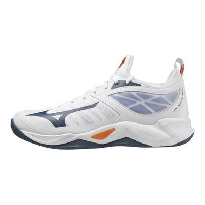 Wave Dimension Simple Versatile Low-Top Training Shoes Unisex Sneakers White Blue V1GA224022
