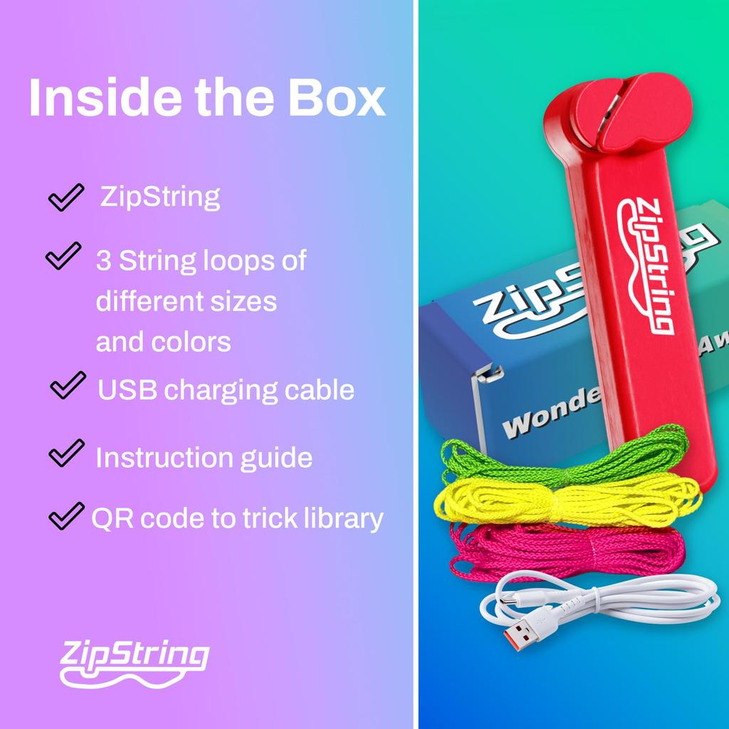 ZipString Čirý balíček Červený provazový odpalovač ZipString Originální produkt