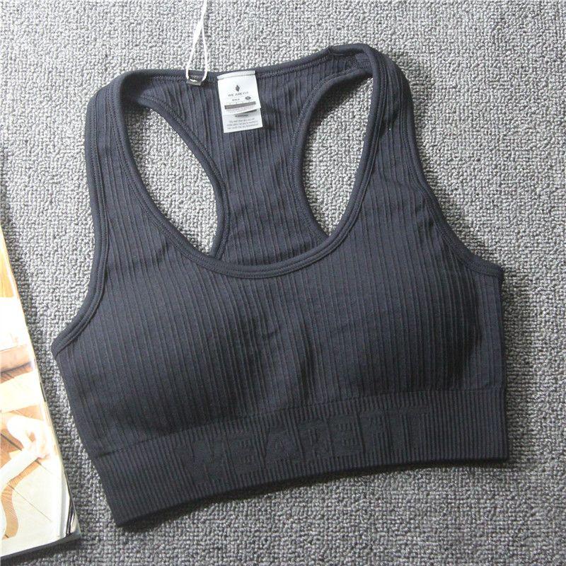 European and American-Style Cattle Goods High-Quality Quick-Dry Bra Sports Underwear Black M
