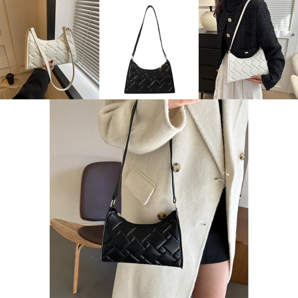 Trendy 2023 Winter Fashion Shoulder Bag Stylish Pu Leather Underarm Bag For Women