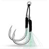 5 Pairs Lure Fishing Hook Sea Fishing High Carbon Steel Hook With Feather Fishing Gear Accessories