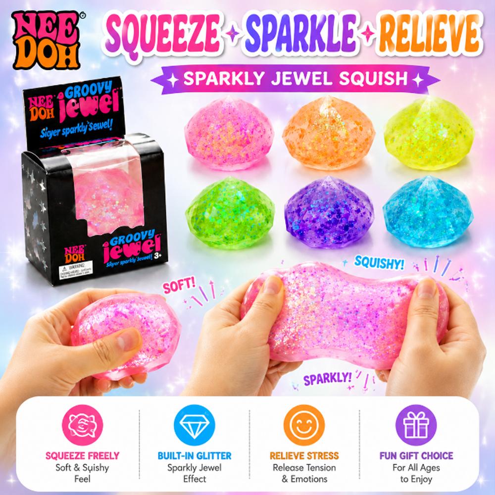 Needoh Diamond Gem Slow-Rebound Squeeze Toy A Stress-relieving Toy Designed To Help Adults Alleviate Anxiety