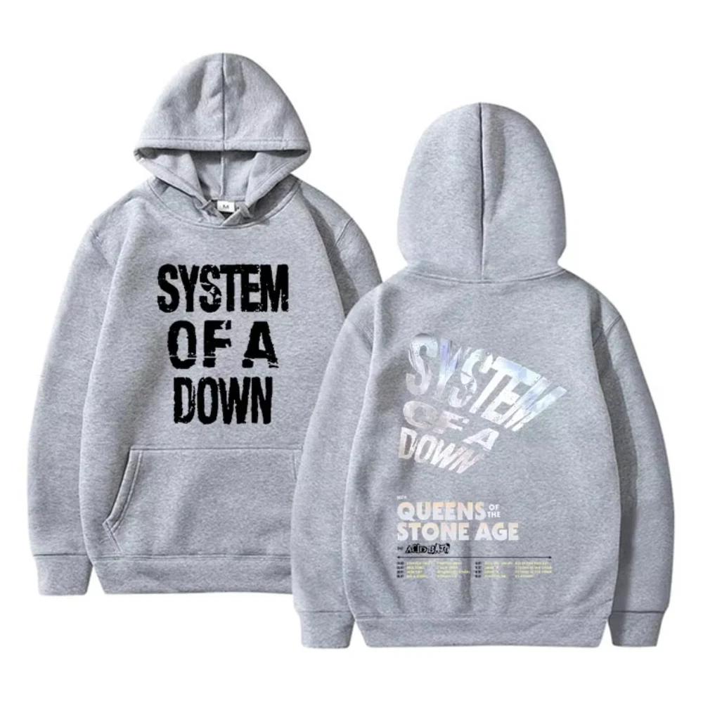 Hot Sale System of A Down Tour 2026 Hoodies Men Women Fashion Rock Oversized Sweatshirt Male Casual High Quality Pullover Hoodie