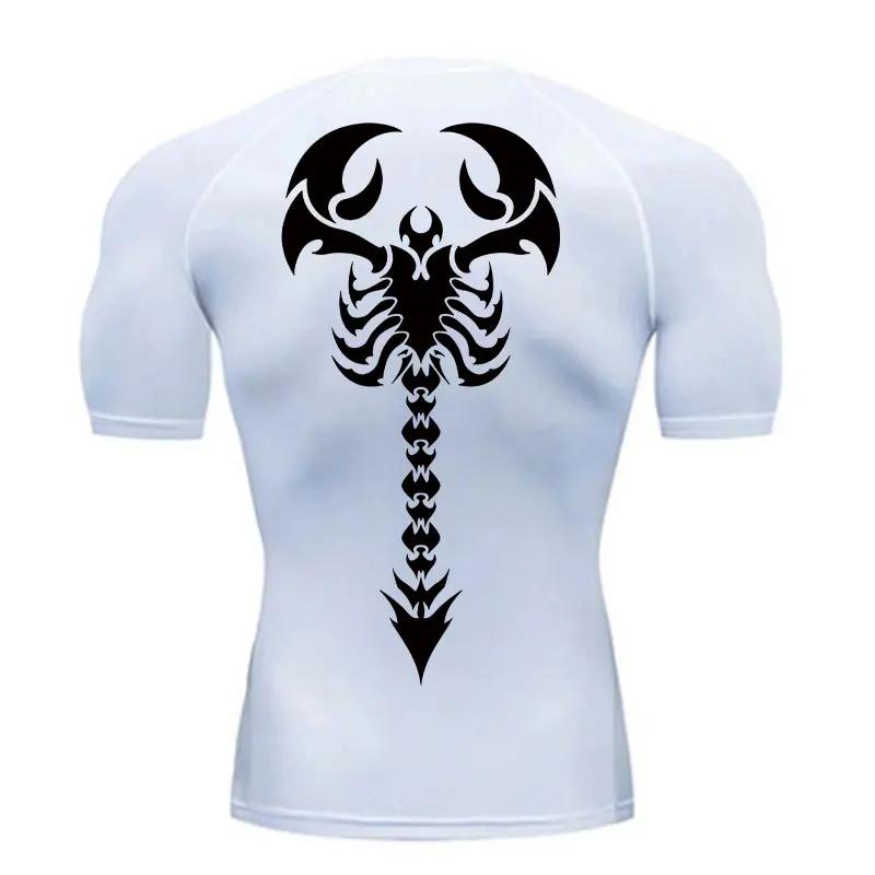 Men's Gym Clothing Sun Protection Sports Second Skin Running T-shirt  Fitness  Long Sleeves Compression Shirt Workout Clothing