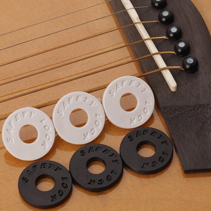 4 Piezas/Set Cerraduras de Correa de Guitarra Sujeción Segura Material de Goma Piezas de Colores Accesorios para Guitarra Bajo Regalo Ideal para Músico ZYF