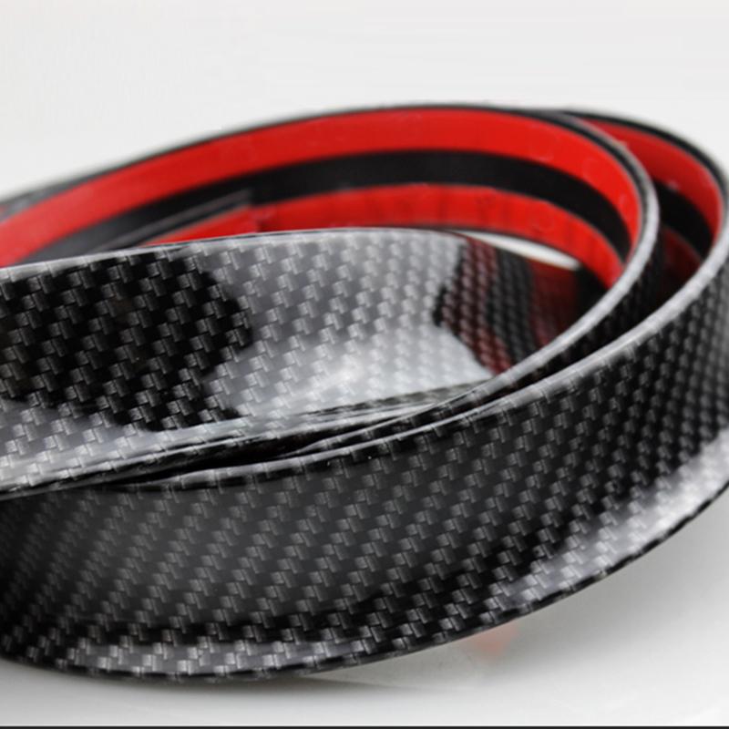 Universal High Quality Spoiler 5D Carbon Fiber Shiny Black Punch-Free Installation Spoilers DIY Refit Spoiler For Car Accessorie