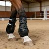 Verstellbare PU-Schale Sehnenstiefel für Pferde Leichtgewichtiger Schützender Beinschutz für Pferde Reit-Beinschutz Langlebig