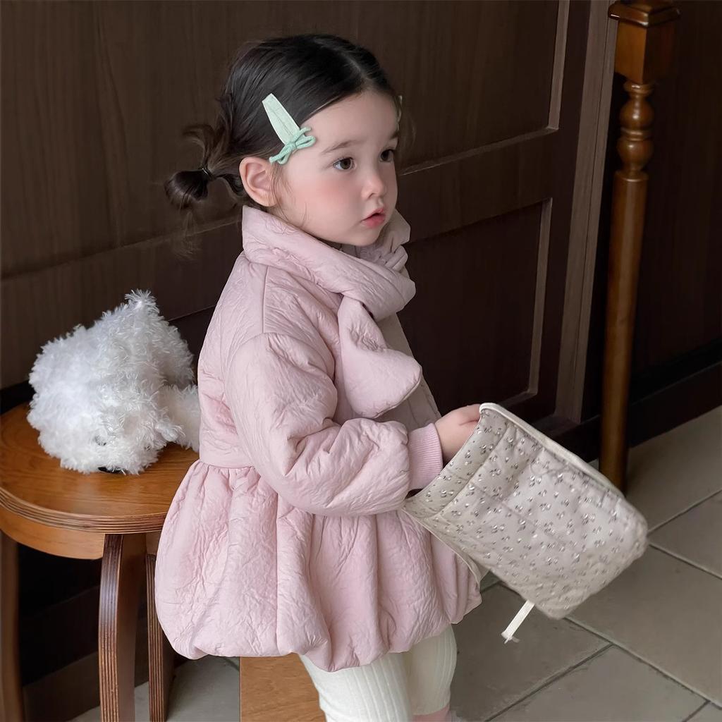 Kinder Winter Baumwollwattierte Jacke Verdickt Baby Herbst und Winter Kinderkleidung Mädchen Baumwolljacke Babykleidung Baumwollkleidung