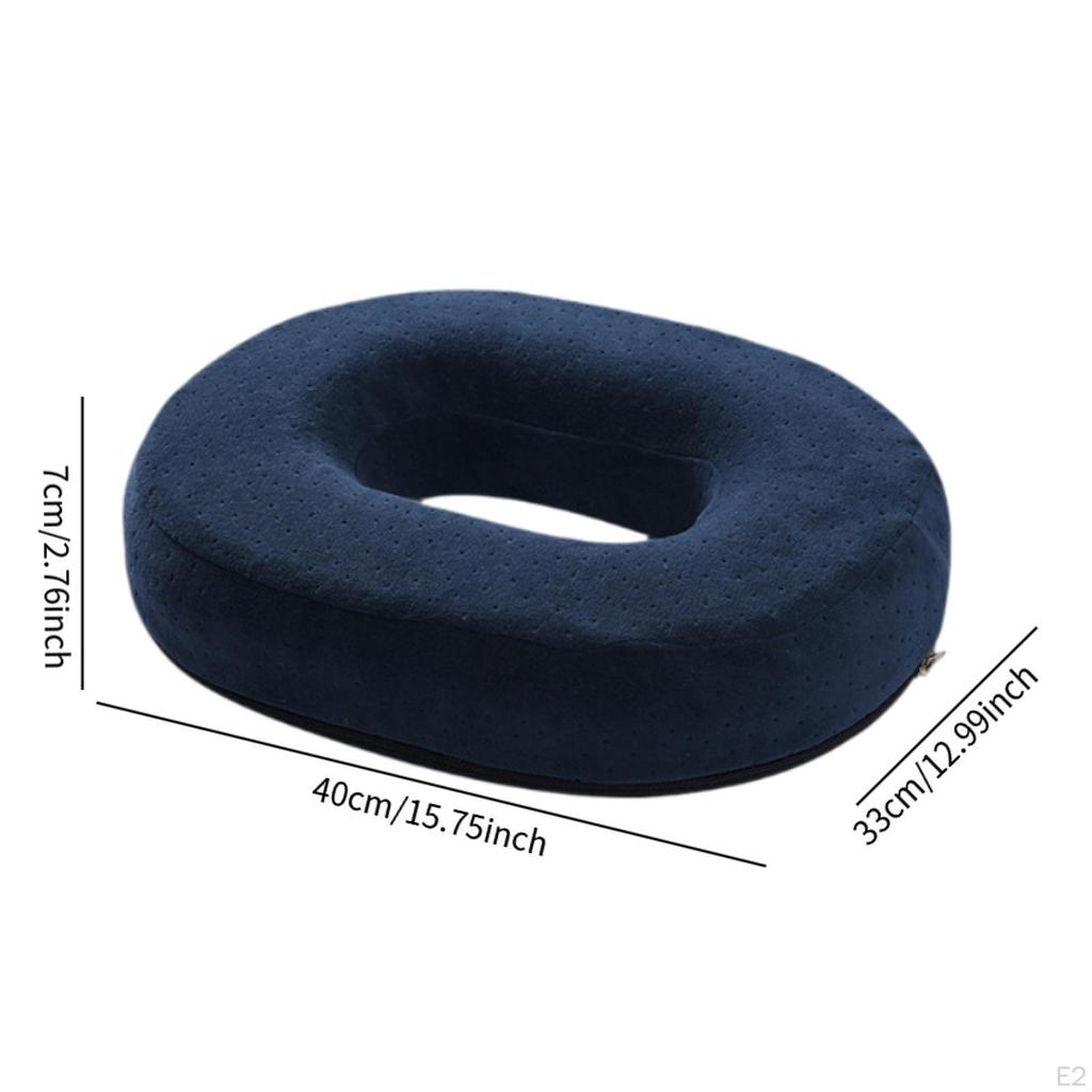 Donut Pillow Seat Cushion Chair Pad Office Memory Foam, Portable Breathable Support for