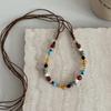 Bohemian Retro Wooden Bead Hand-Woven Belt & Hair Accessory Combo