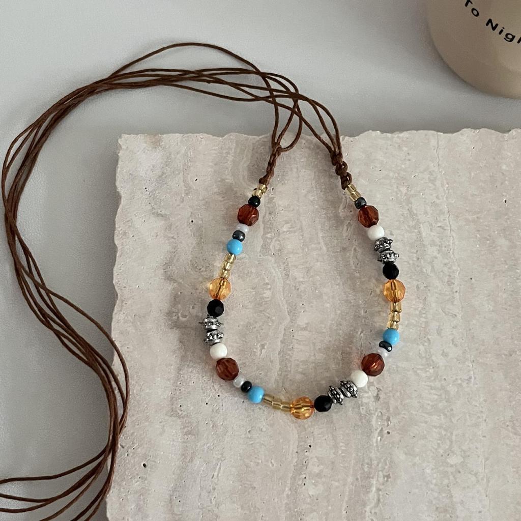 Bohemian Retro Wooden Bead Hand-Woven Belt & Hair Accessory Combo