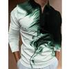 Polo Shirt Long Sleeve Polo Shirt Men's Casual Button-Up Shirt with Zipper Collar Chest Pocket Regular Fit Spring