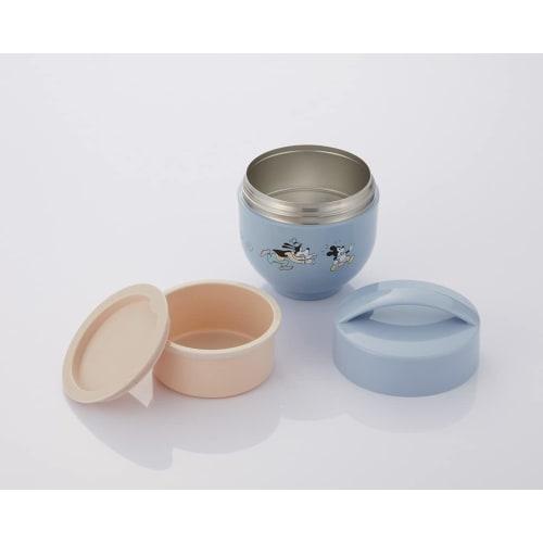 Skater Antibacterial Insulated Lunch Box, Rice Bowl Shape, 540ml, Disney Mickey Mouse Design, LDNC6AG-A