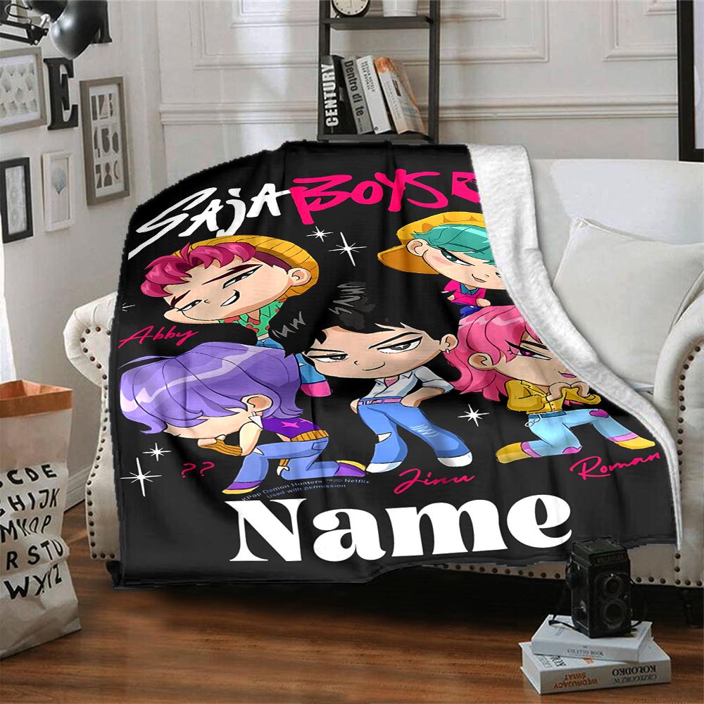 Custom Name "Night Ops: Shadow Warrior" Blanket for Couch & Bed, Plush Cozy Fuzzy Blanket Super Soft & Warm Blankets for Fall and Winter. 0908201