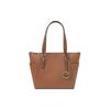 Mk Charlotte Vintage Monocolore Logo Ciondolo Grande Capacità Borsa a Shopper in Pelle Borse da Shopper da Donna Caramello-Marrone 35T0GCFT7L-LUGGAGE