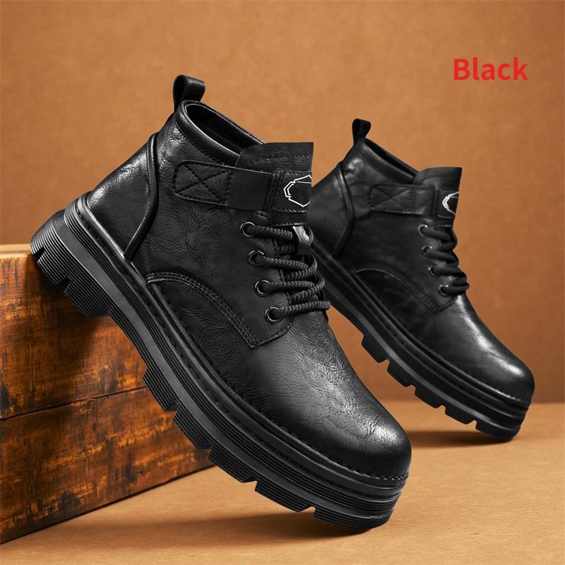 Mens Boots Durable Winter Boot Senior Comfortable Non Slip Cowboy Boots Man Casual Outdoor Sneakers