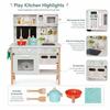 Cuisine en bois pour enfant - GINGER HOME - GINGER HOME - Plaque électronique - Micro-ondes électronique - Évier et accessoires