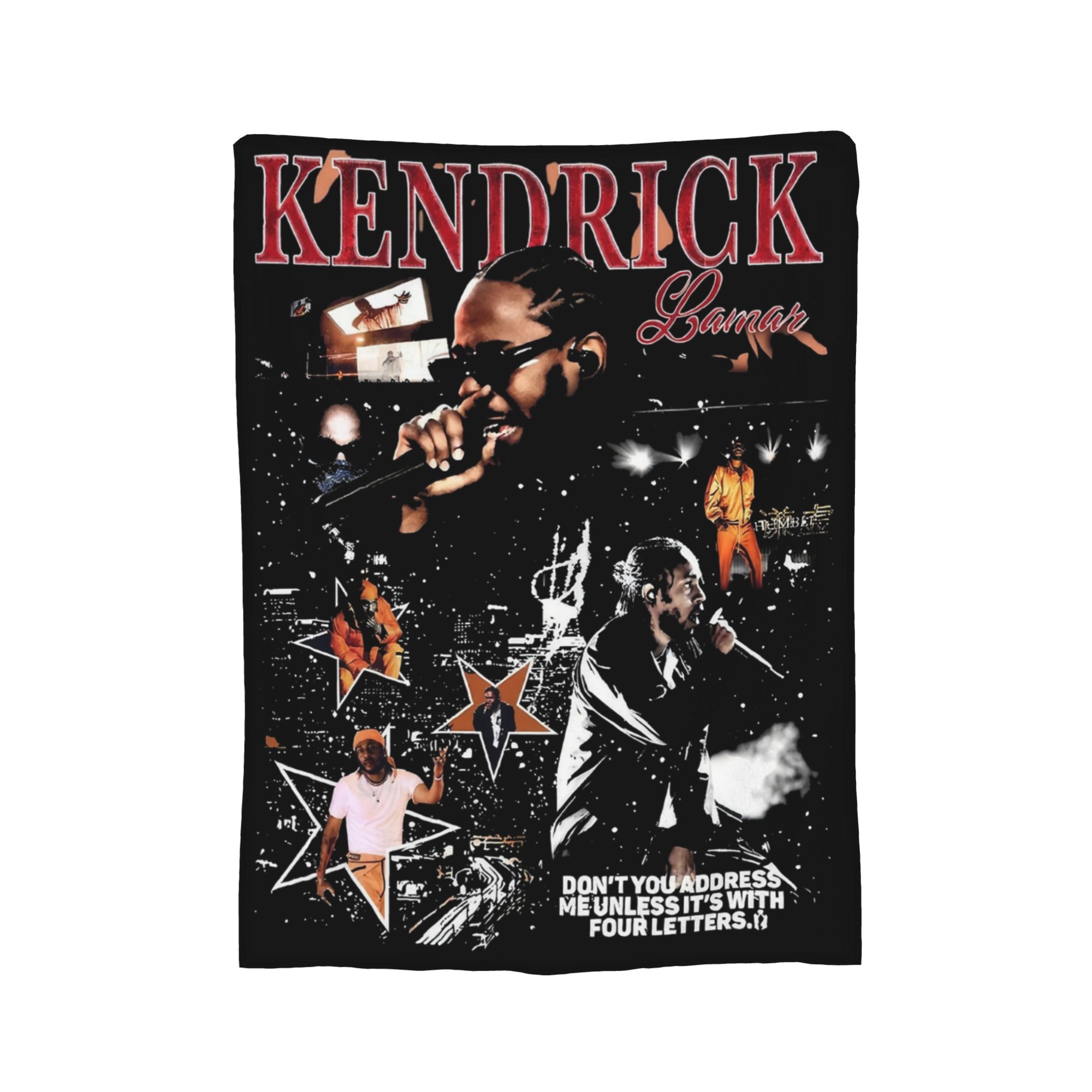 

Kendrick Lamar Rap Blankets Fleece Spring/Autumn Portable Ultra-Soft Throw Blankets for Sofa Car Piece 75x90cm