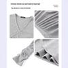 2026 Women's Gray V-Neck Slim Fit Short Skirt - Sexy Winter Inner Wear Dress