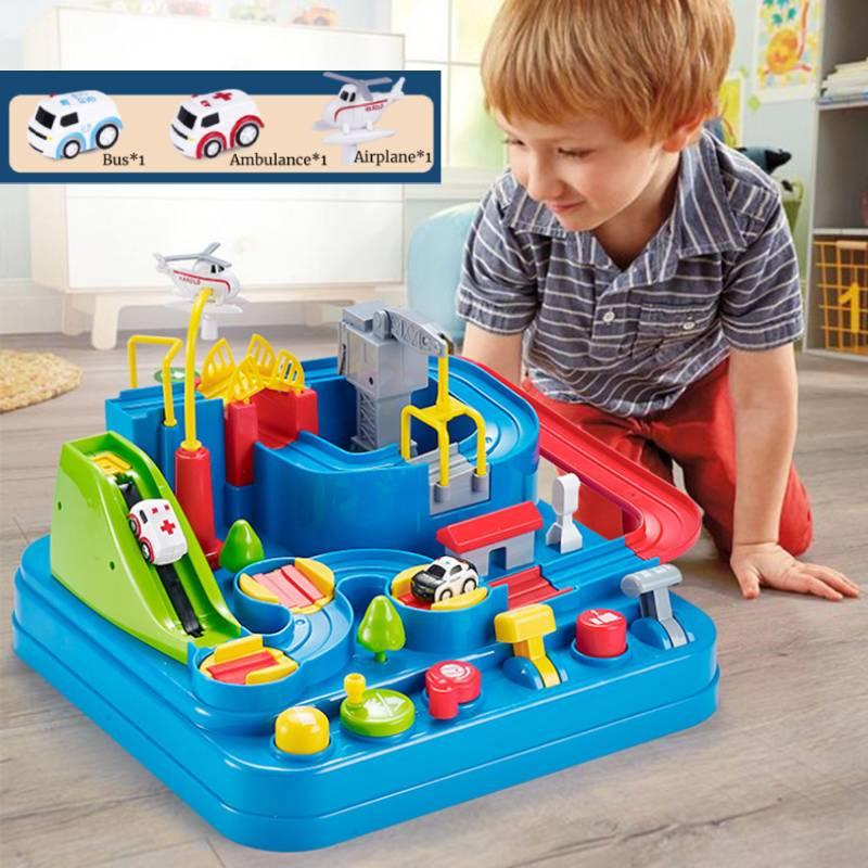 Exciting Inertia Sliding Adventure Track Car Toy For Children Popular Educational Early Learning Toy