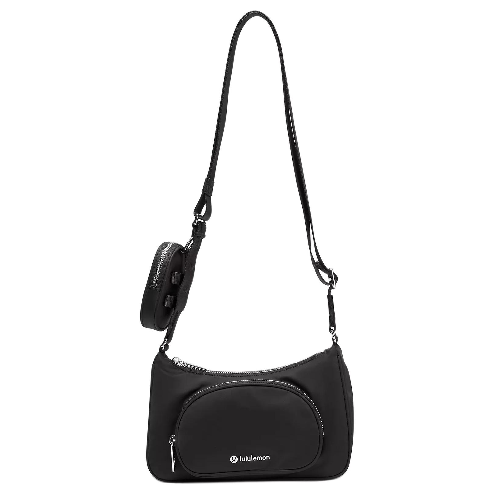 Lululemon Crossbody 2L Casual High-End Versatile Recycled Nylon Shoulder Bag Women bags Black LW9FSUS-0001 Black