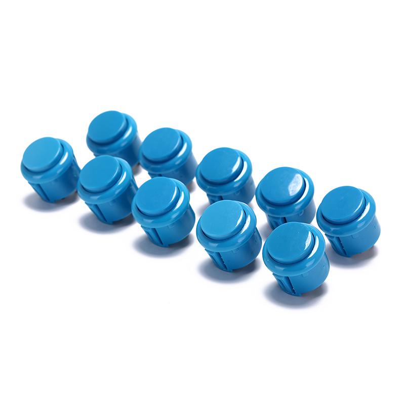 10Pcs 24Mm Push Buttons Replace For Arcade Button Games Parts Of 7 Colors