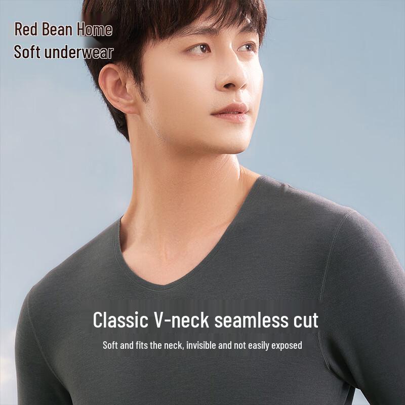 Hodohome Men's 280g Thermal Underwear Set with 7A Antibacterial Cashmere Blend