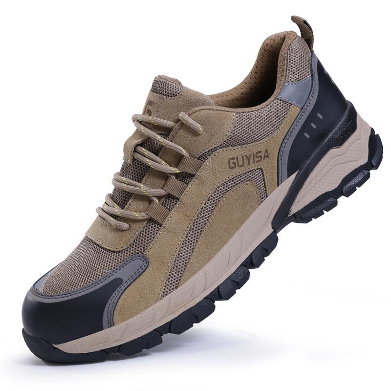 

Мужская мода Обувь для защиты труда Защита от ударов Защита от проколов Стальной подносок Износостойкие Износостойкие Легкие Мужские ботинки 39