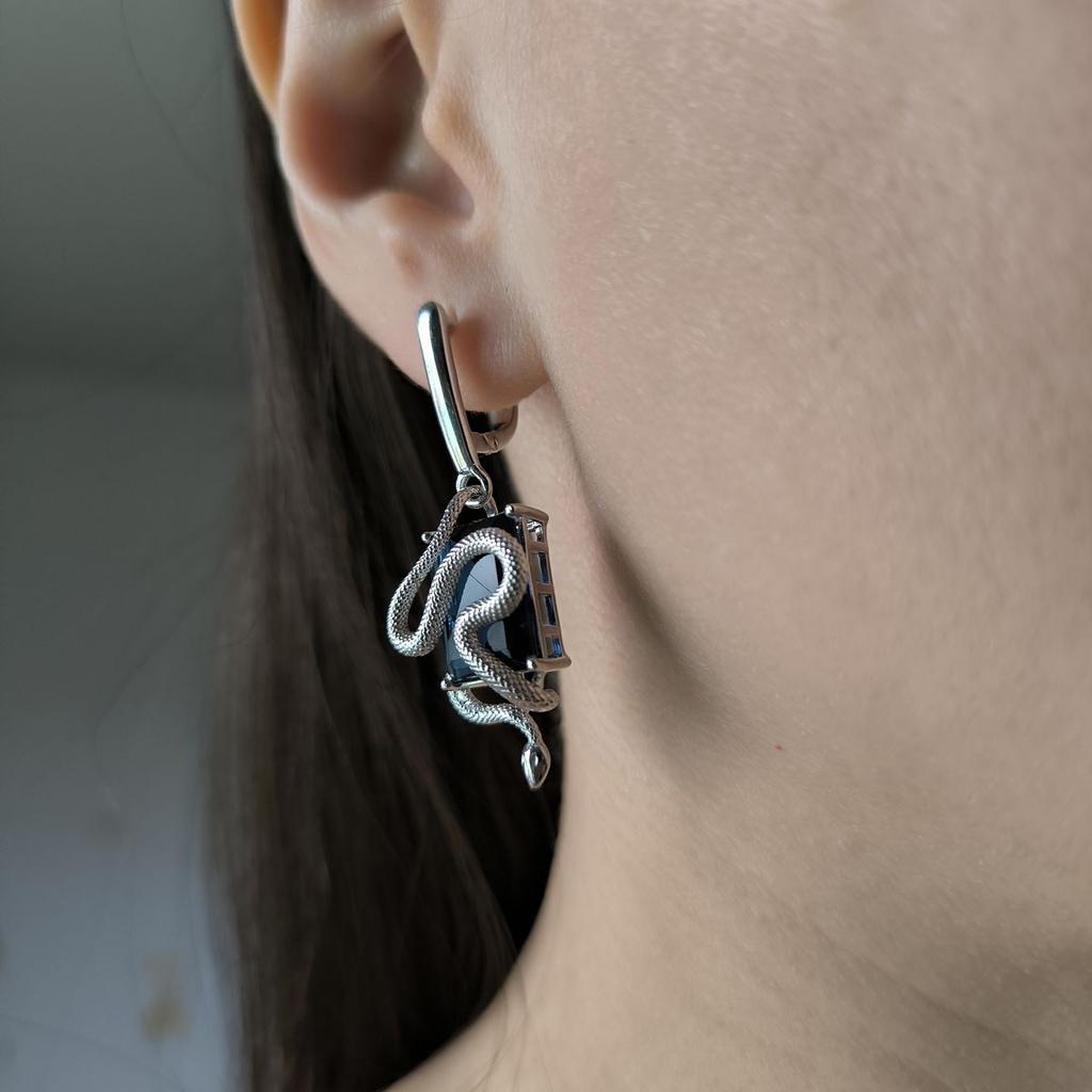 Silberohrringe mit Saphir Nano 11.808ct (2182467)