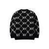 MLB Old Flower Sweater Unisex Black 3AKTM0214-50BKS