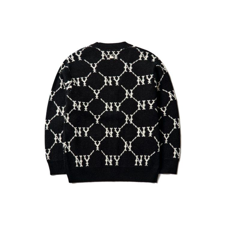 MLB Old Flower Sweater Unisex Black 3AKTM0214-50BKS
