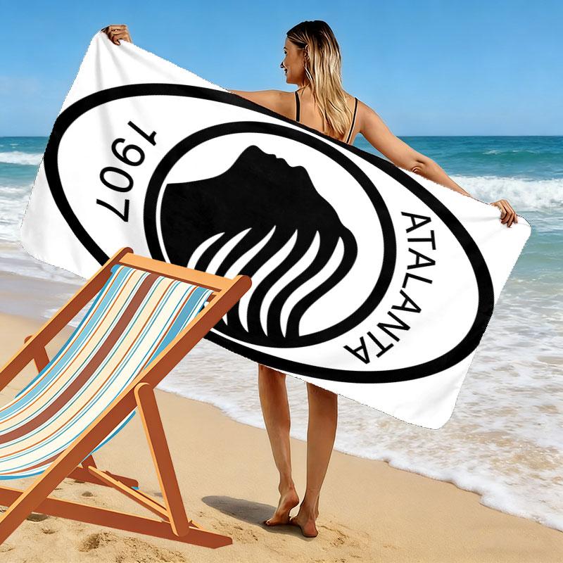 Asciugamano da Spiaggia Poster Atalanta BC, Asciugamano Grande Morbido ad Asciugatura Rapida per Spiaggia Campeggio Nuoto
