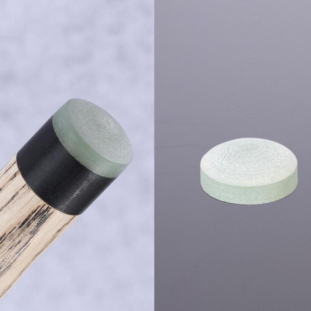1PC Pool Cue Tip High Hardness Stick Tip Replacement 14mm Glue on Cue Repair Head for Snooker, Pool, Billiard