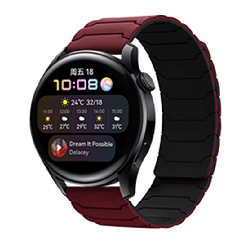 

22mm Silicone Magnetic Loop For Amazfit Bip 6 5 5 Unity/GTR 2 3 4 Wristband For Amazfit Stratos/Balance/Cheetah Round/Pro Band 22mm Universal