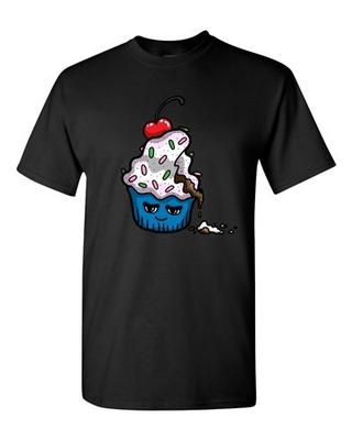 Too Cute To Eat Cupcake Cherry Sweet Food Dessert Novelty Adult DT T-Shirt Tee Unisex T-Shirt