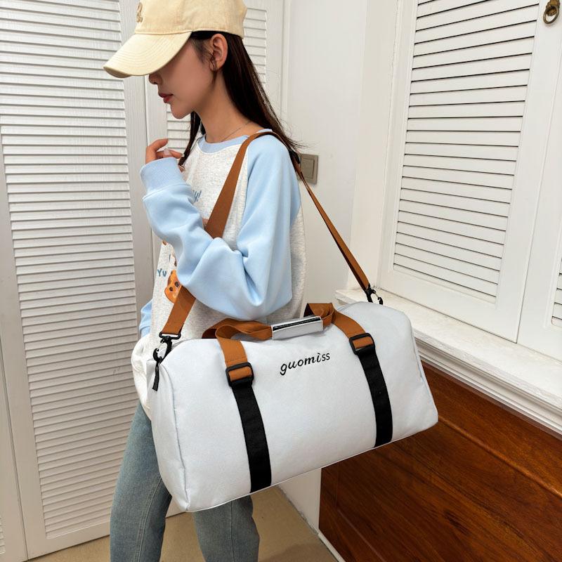 Travel Bag Women's Large Capacity Fitness Bag Men's Dry and Wet Separation Sports Lightweight Hand Luggage Short Boarding