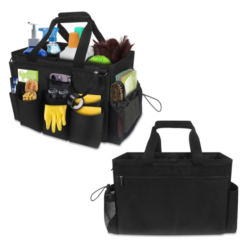 Multipurpose Cleaning Detailing Bag With Shoulder Strap And Handle, Large Capacity Organizers Suitable For Home Car Use
