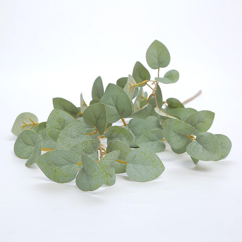 Elegant Artificial Eucalyptus Gold Coin Leaf Stem for Wedding Decor