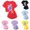 Kpop Demon Hunters Child Short Sleeve Short Pants Parent Child Pajama Set For Sleepwear Comfort