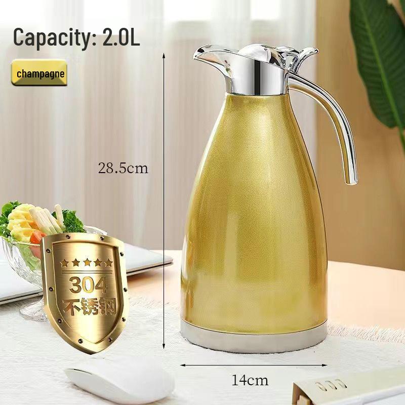 304 Stainless Steel Large Capacity Teapot Thermos Flask for Hotels and Restaurants