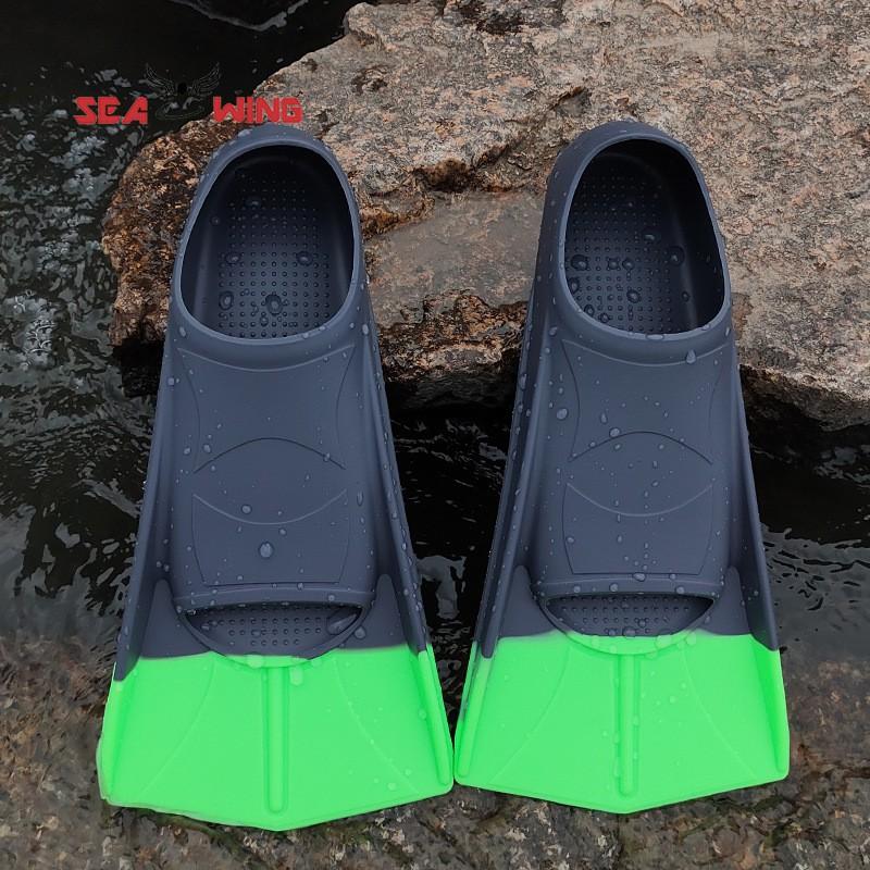 Kids Silicone Swim Fins Swimming Training Frog Kick Practice Lightweight Short Blade Dive Children Adults