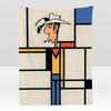 Comic LLucky LLuke Weiche Flanelldecke für Bett Schlafzimmer Sofa Picknick Überwurf Hautfreundlich Atmungsaktiv Geschenk Decke