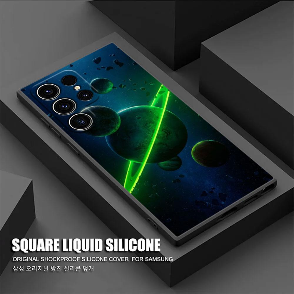 Himmel Weltraum Planet Mond Sterne Universum S26Ultra Hülle Für Samsung Galaxy S26 S25 S24 S23 S20 S21 FE S22 Ultra Plus Weiche Handyhülle