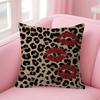 Retro Leopard Cheetah Canvas Prints 4545cm Cushion Cover Pillow Cover Decor Pillowcase Home Pillowcase For Couch Pillow