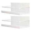 2Pcs Magnetic Spice Rack Space Saving Iron Fridge Shelf with 4 Removable Hooks for Spices Bottle Olive Oil Storage