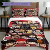 3pcs Duvet Cover Set (1*Duvet Cover + 2*Pillowcase, Without Core), SLAM DUNK Print Bedding Set, Bedroom Decor, All‑Season, Birthday Gift
