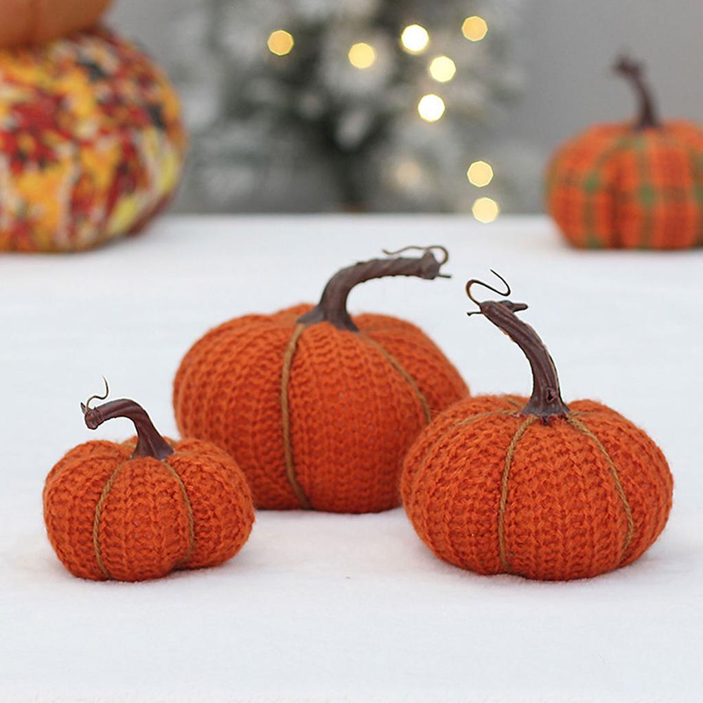 Holiday Decor Pumpkins Props Home Party Vintage Style Pumpkins Props Ornaments For Party Festivals Decor