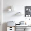 Vidaxl Wall Shelves, 2 Pcs, Oak Color and White, 50X23X3.8 Cm, Mdf