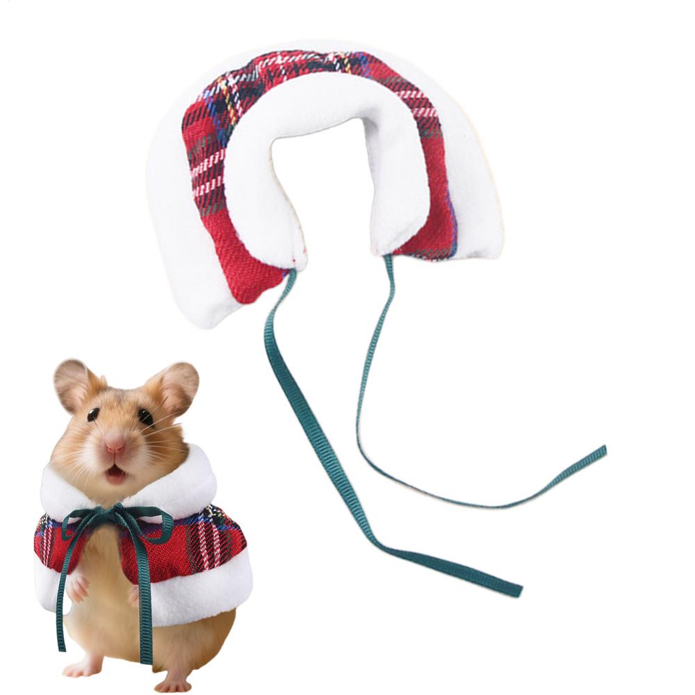 Small Animal Clothes Christmas Adjustable Pet Supplies Small Animals Striped Holiday Clothes for Squirrel Chinchilla Sugar