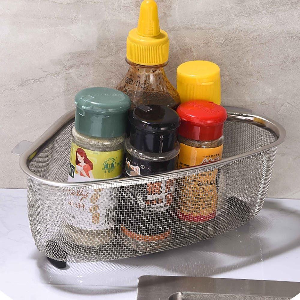 Stainless Steel Sink Drain Basket Multi-functional Leftover Sink Strainer Sink Filter